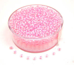 Roccailles Miyuki 2.2mm col.inside pink